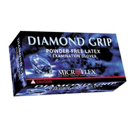 Ansell Diamond Grip, Latex Disposable Gloves, Latex, XL, 100 PK, Beige MFX-MF300XL